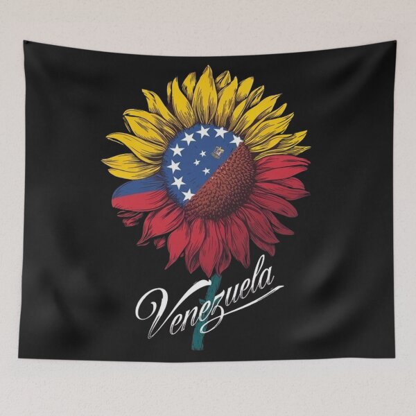 Item preview, Venezuelan Flag Sunflower – Patriotic Floral Art designed and sold by SztylishDesigns.
