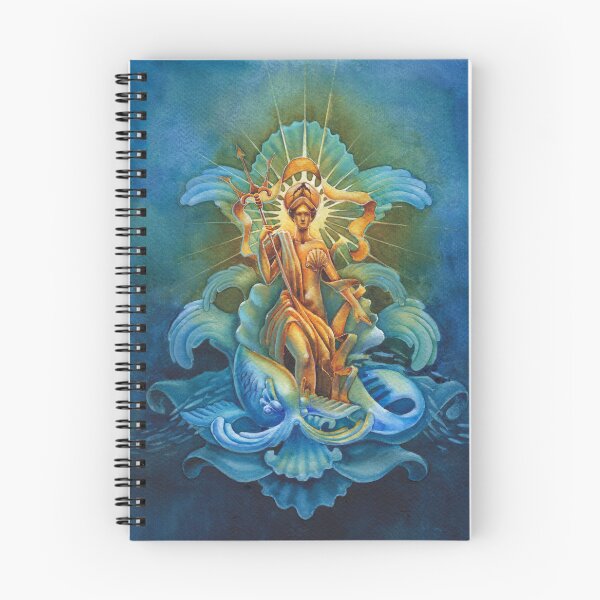 Item preview, Amphitrite, Goddess of the Deep – Mythical Watercolor Illustration designed and sold by Ekaterina Glazkova.