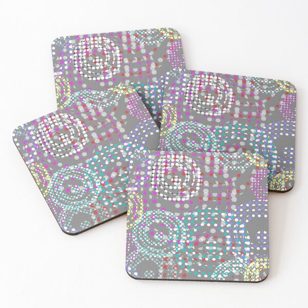 Item preview, Fabric of the Universe Halfdrop on Grey 808080 designed and sold by Art in My Loft.