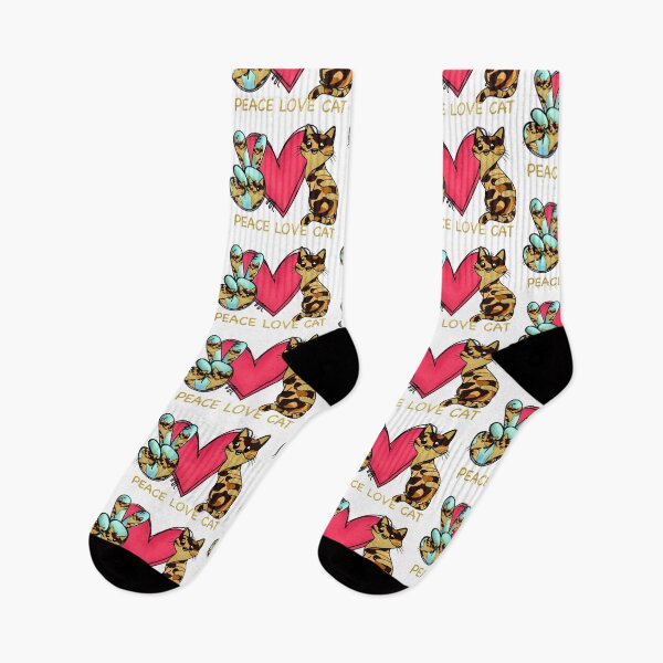 Item preview, Peace, Love and Cats: Kawaii Design with Adorable Cats designed and sold by Polarisofficial.