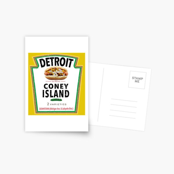 Item preview, Detroit Coney Island Fun Mustard Label T-shirt  designed and sold by sunshift.