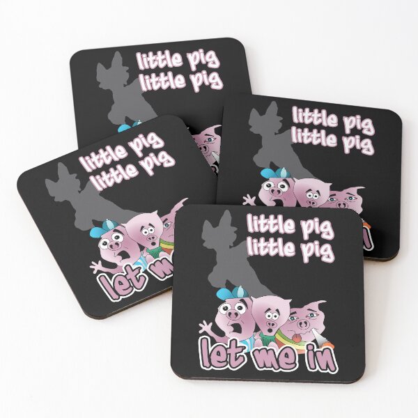 Item preview, "Little Pig Little Pig Let Me In" Playful Fairy Tale Quote Design   designed and sold by DG-ShopLT.