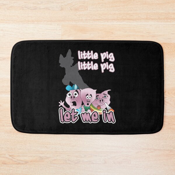 Item preview, "Little Pig Little Pig Let Me In" Playful Fairy Tale Quote Design   designed and sold by DG-ShopLT.