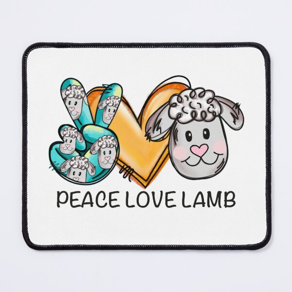 Item preview, Peace, Love and Lambs: Kawaii Design with Adorable Lambs designed and sold by Polarisofficial.
