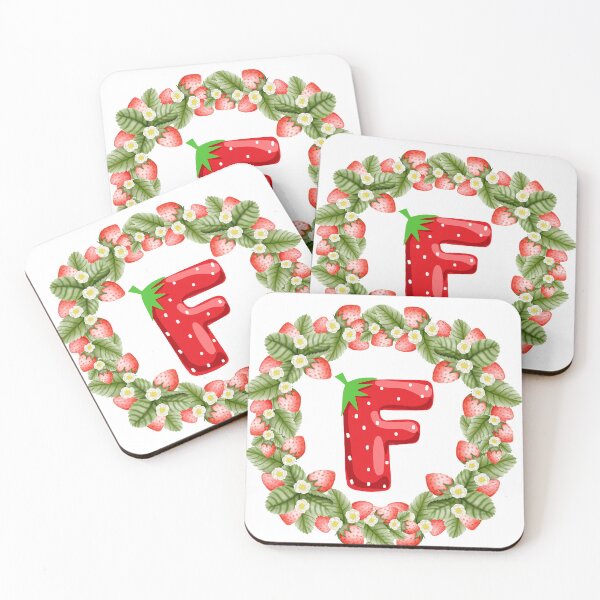 Item preview, Strawberry Themed Letter F  designed and sold by SallyHammond.