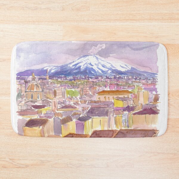 Item preview, Catania Timeless Charm Rooftops and Mount Etna Majesty designed and sold by artshop77.