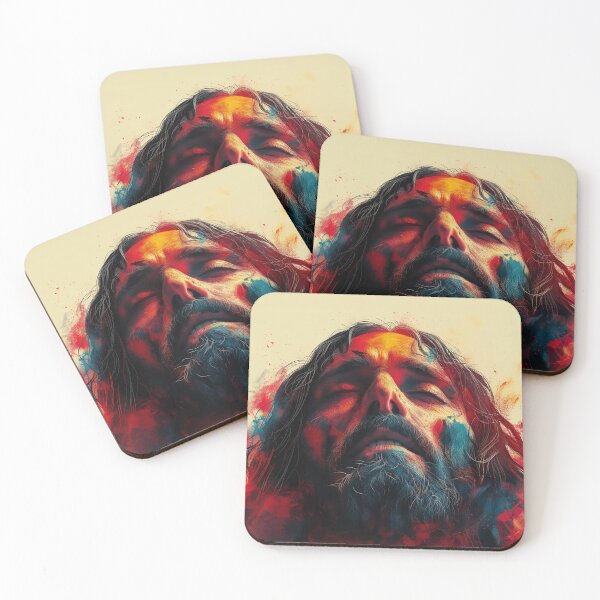 Item preview, Intense Jesus Portrait - Abstract Expression of Faith designed and sold by Art of Ngu.