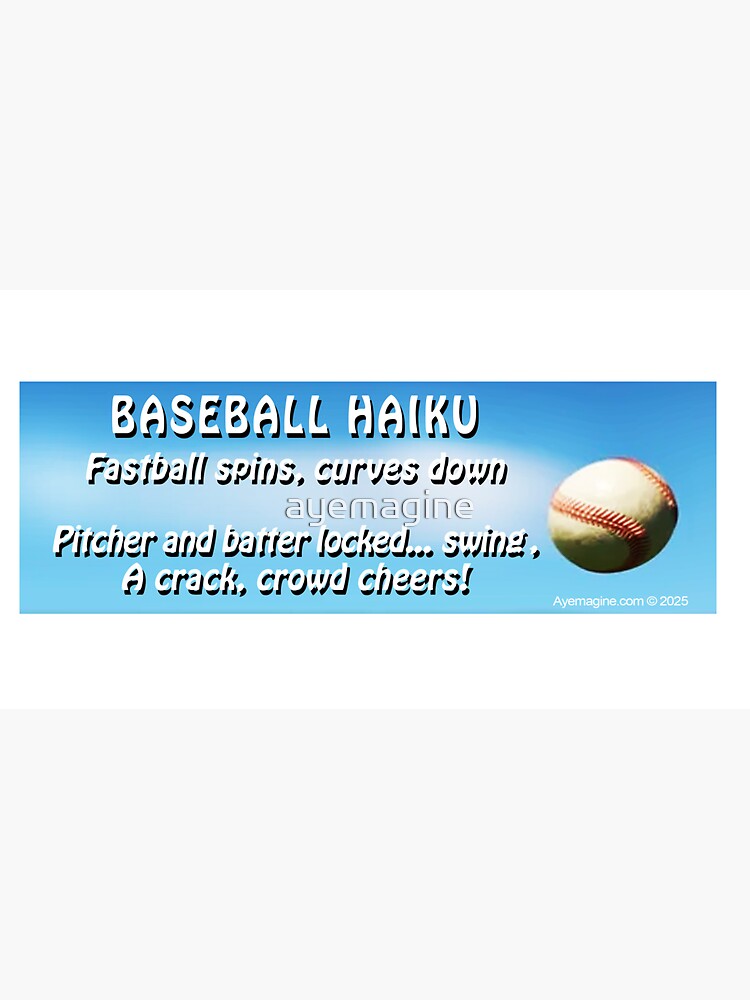 Thumbnail 7 of 7, Cap, Baseball Haiku designed and sold by ayemagine.