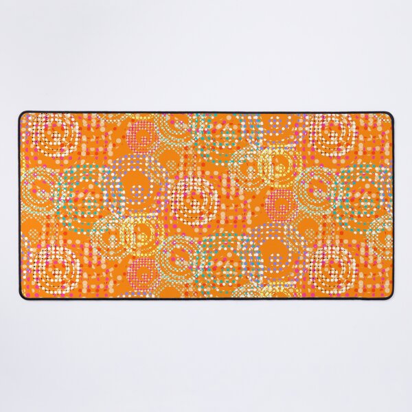 Item preview, Fabric of the Universe Halfdrop on Orange ff8200 designed and sold by Art in My Loft.