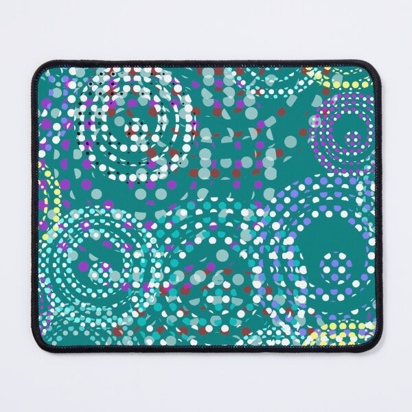 Item preview, Fabric of the Universe Halfdrop on Teal 008080 designed and sold by Art in My Loft.