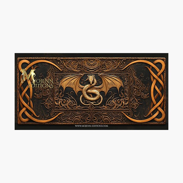 Item preview, XXL MOJENN EDITIONS Rug Sunset with Adventurer and Fantasy Dragon designed and sold by MojennEditions.