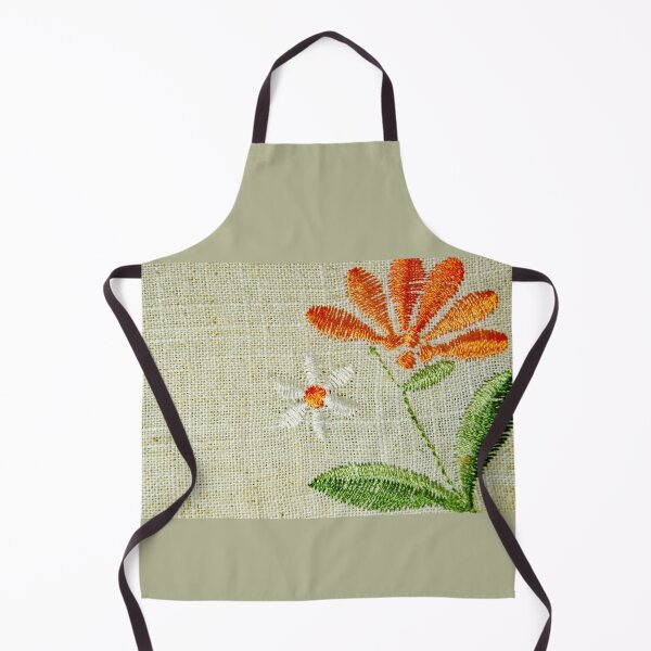 Item preview, Embroidered fabric with flower designed and sold by manoloshoping.