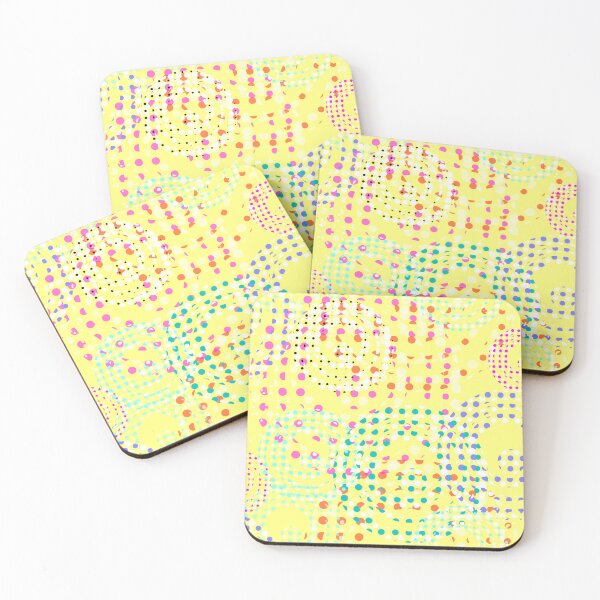 Item preview, Fabric of the Universe Halfdrop on Light Yellow fffe80 designed and sold by Art in My Loft.