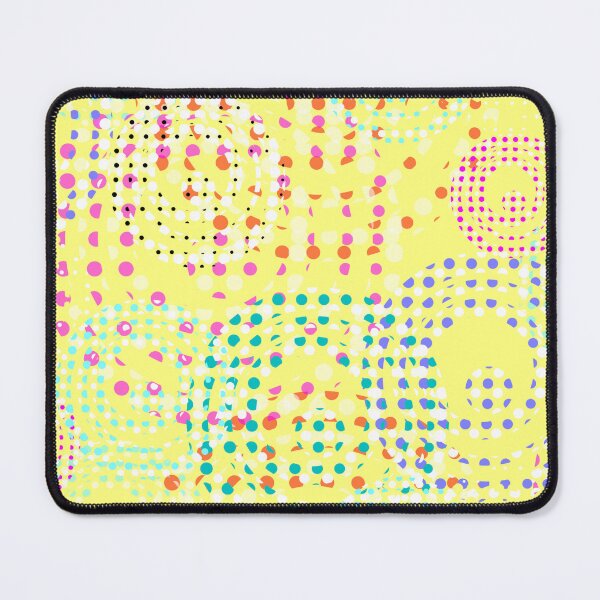 Item preview, Fabric of the Universe Halfdrop on Light Yellow fffe80 designed and sold by Art in My Loft.