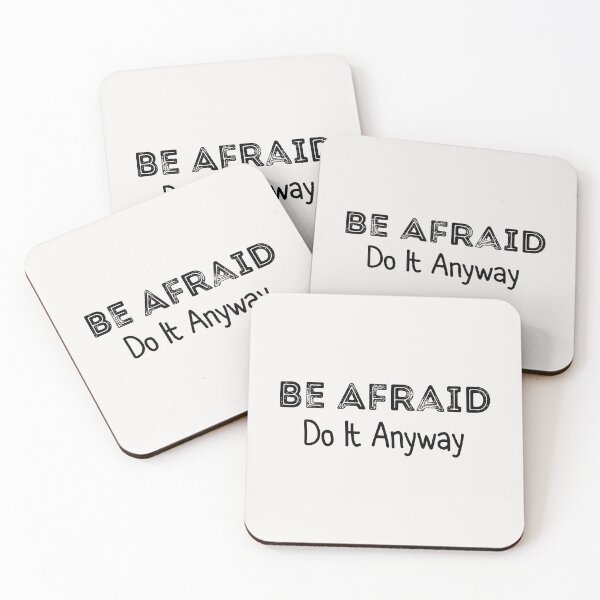 Item preview, Be Afraid Do It Anyway designed and sold by Pawsome Quotes.