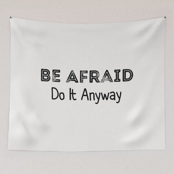 Item preview, Be Afraid Do It Anyway designed and sold by Pawsome Quotes.