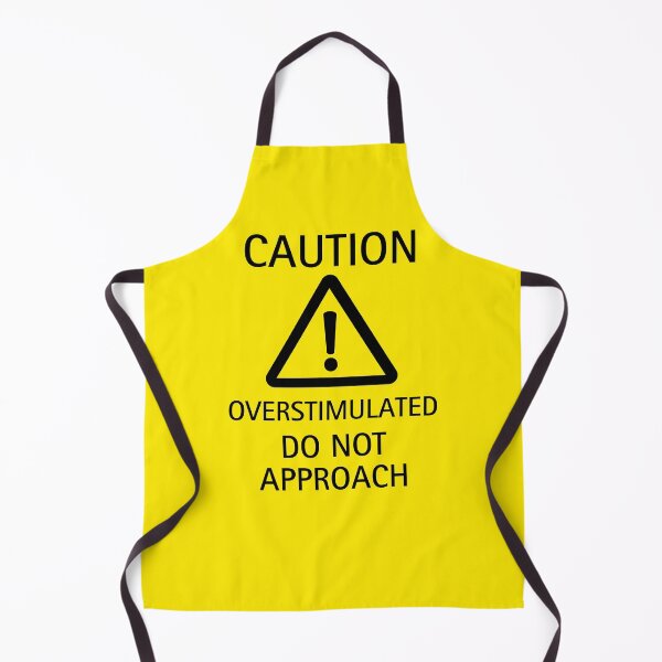 Item preview, Caution sign for overstimulated people asking to not approach them designed and sold by ajinspired.