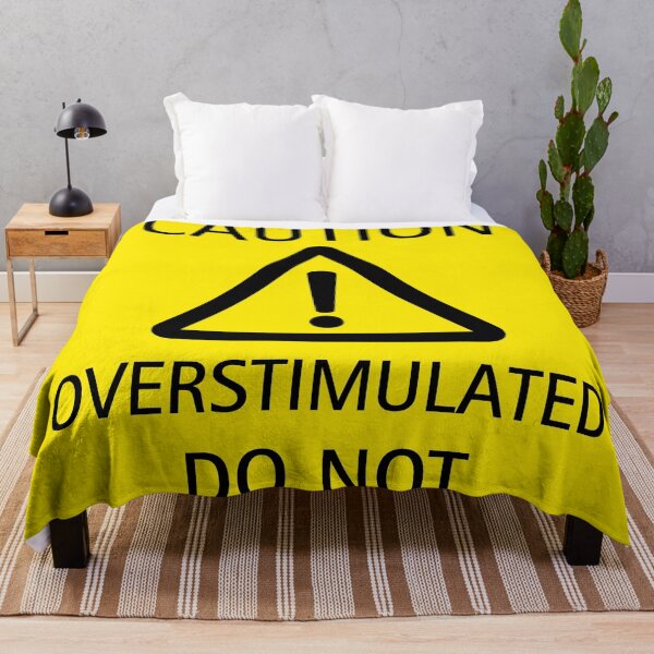 Item preview, Caution sign for overstimulated people asking to not approach them designed and sold by ajinspired.
