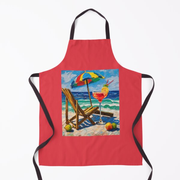 Item preview,  "Tropical Serenity: Colorful Cocktail by the Sea" designed and sold by Artisticanvas.
