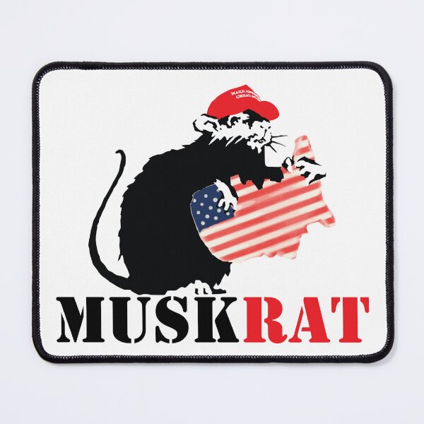 Item preview, ELON the MUSKRAT devouring an America shaped cookie designed and sold by Winner Chicken Dinner Designs.