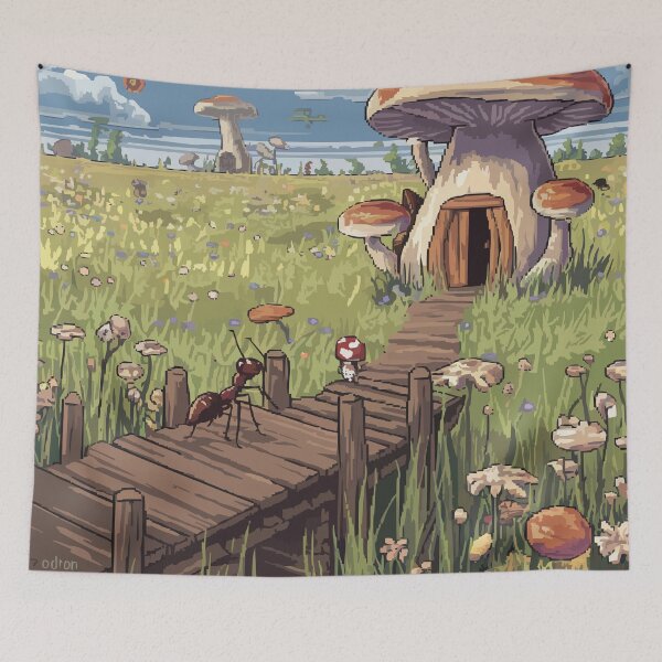 Item preview, Fantasy Mushroom Village – Pixel Art Nature designed and sold by NaturePixel.