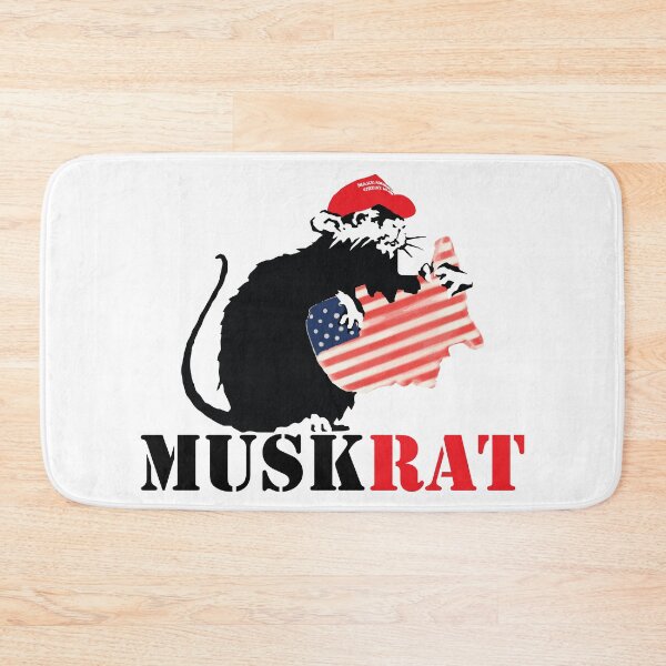 Item preview, ELON the MUSKRAT devouring an America shaped cookie  designed and sold by Winner Chicken Dinner Designs.