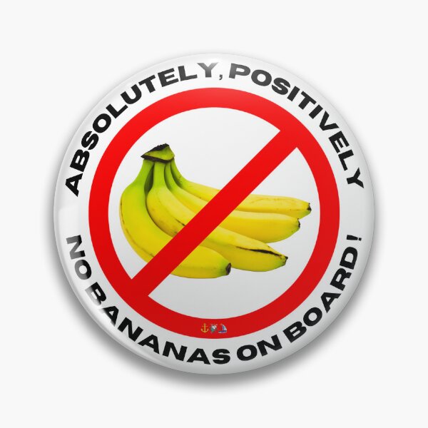Item preview, Banana Ban, No Bananas Allowed designed and sold by AnchorManShop.