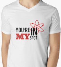 Mein Platz T-Shirt mit V-Ausschnitt für Männer