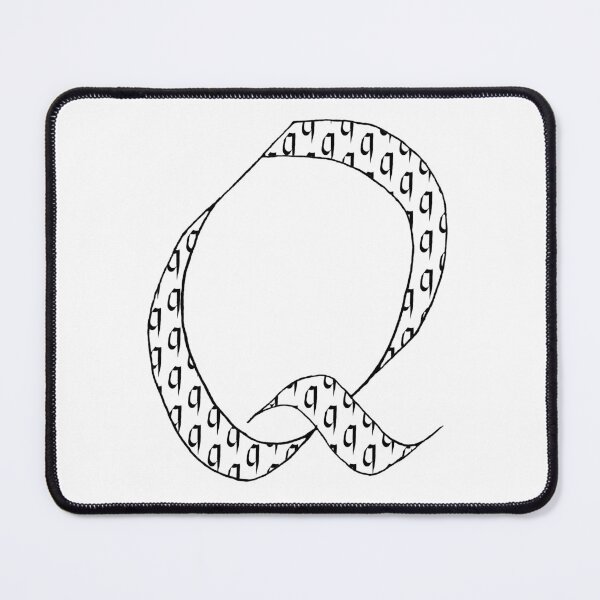 Item preview, Elegant calligraphy design of the initial Q, perfect for art and typography lovers. Great as a gift for milestones, fitting for Handwriting Day, Calligraphy Day, and World Art Day! designed and sold by ArtsOfLetters.