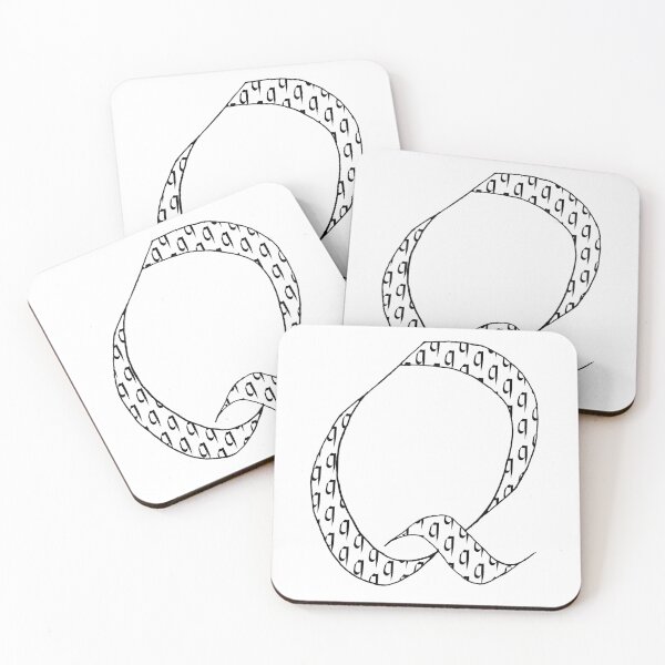 Item preview, Elegant calligraphy design of the initial Q, perfect for art and typography lovers. Great as a gift for milestones, fitting for Handwriting Day, Calligraphy Day, and World Art Day! designed and sold by ArtsOfLetters.
