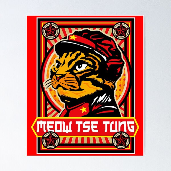 Item preview, Meow Tse Tung designed and sold by Alema Art.