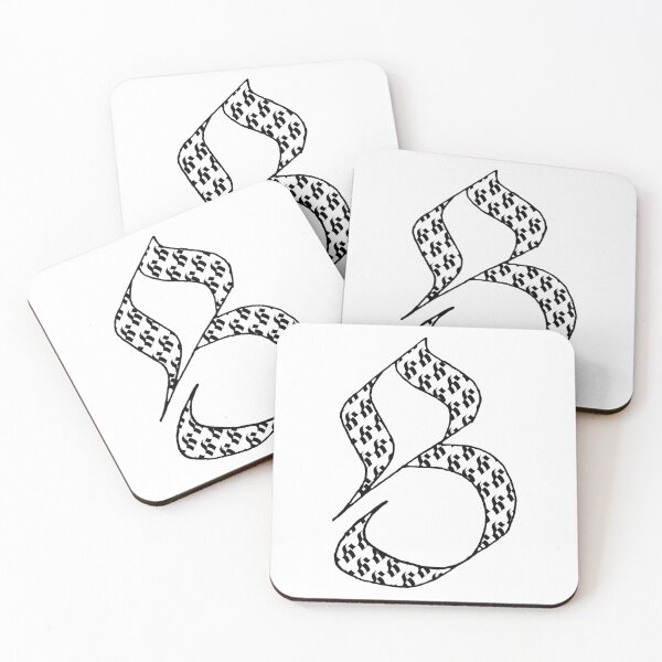 Item preview, Elegant calligraphy design of the initial S, perfect for art and typography lovers. Great as a gift for milestones, fitting for Handwriting Day, Calligraphy Day, and World Art Day! designed and sold by ArtsOfLetters.