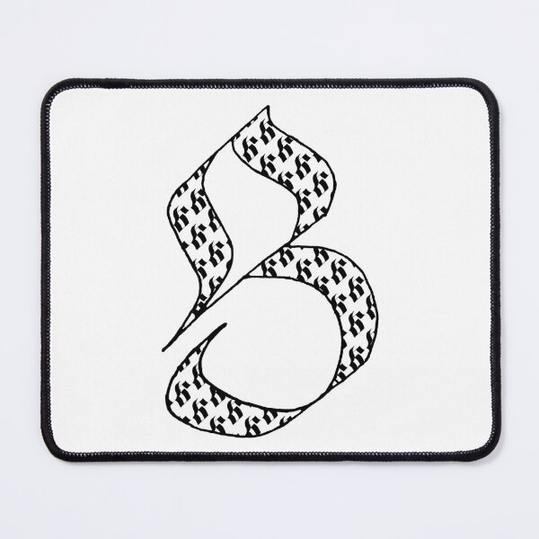 Item preview, Elegant calligraphy design of the initial S, perfect for art and typography lovers. Great as a gift for milestones, fitting for Handwriting Day, Calligraphy Day, and World Art Day! designed and sold by ArtsOfLetters.
