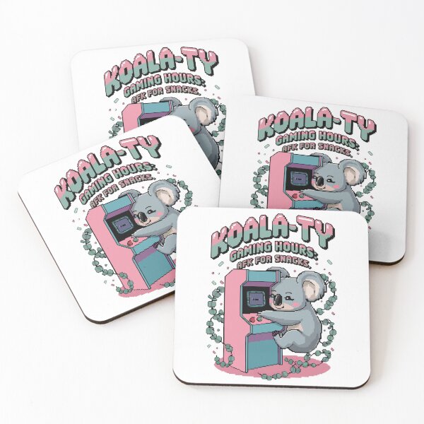 Item preview, Koala-ty Gaming Hours – Cute Pixel Koala at Arcade designed and sold by NaturePixel.