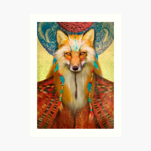 Wise Fox Art Print