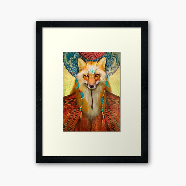 Wise Fox Framed Art Print