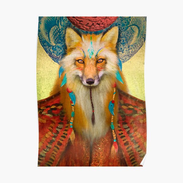 Wise Fox Poster