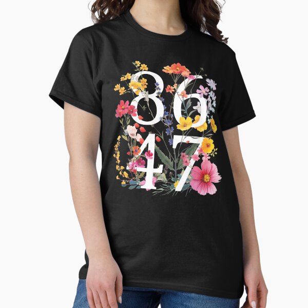 Aperçu de l'œuvre Rétro 8647 Floral - Fleurs sauvages Anti Trump, Anti MAGA créée et vendue par ejnoodless.