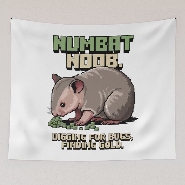 Item preview, Numbat Noob - Funny Gamer Pixel Art designed and sold by NaturePixel.