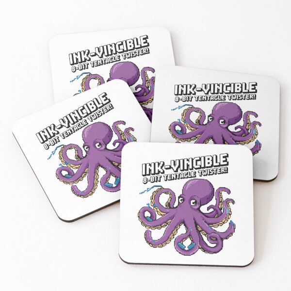 Item preview, Ink-Vincible Octopus - 8-Bit Tentacle Twister designed and sold by NaturePixel.