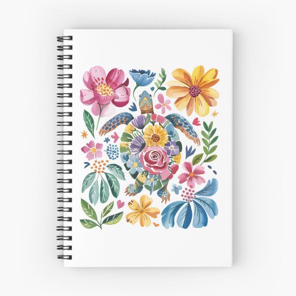 Item preview, Floral Turtle Watercolor Illustration designed and sold by Snifferius.