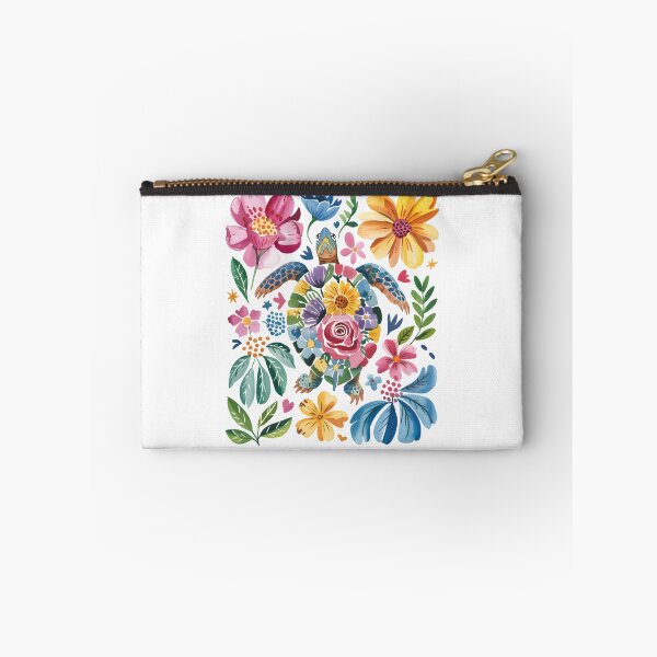 Item preview, Floral Turtle Watercolor Illustration designed and sold by Snifferius.