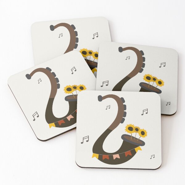 Item preview, Flat Design Illustration with Musical Instrument  and Sunflowers designed and sold by AlginaPugachova.