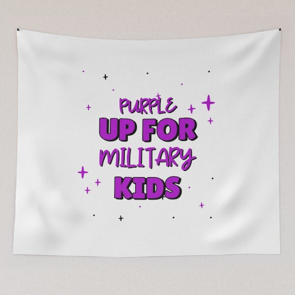 Item preview, Purple Up Military Kids Day designed and sold by Sartoris Art.