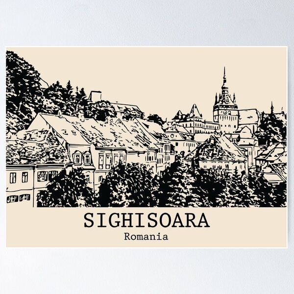 Item preview, Sighişoara - Romania designed and sold by Lakeric Cityscapes.