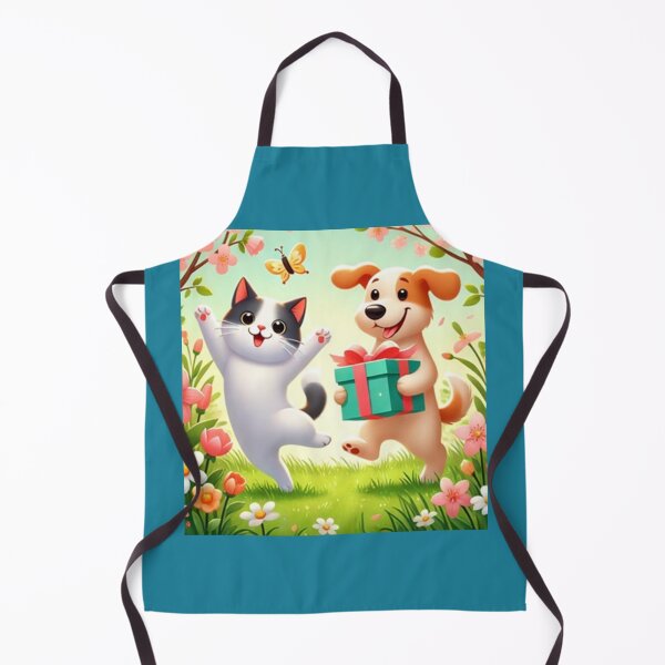 Item preview, Garden Festivities with Dog and Cat designed and sold by annenambiro.