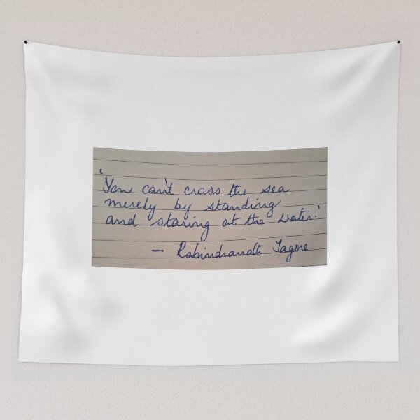 Item preview, Motivation/handwritten quote/Rabindranath Tagore quote designed and sold by VeenaNair23.
