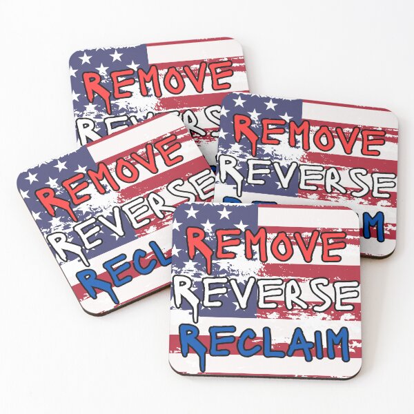 Item preview, Remove Reverse Reclaim (flag bg) designed and sold by fullpruf.