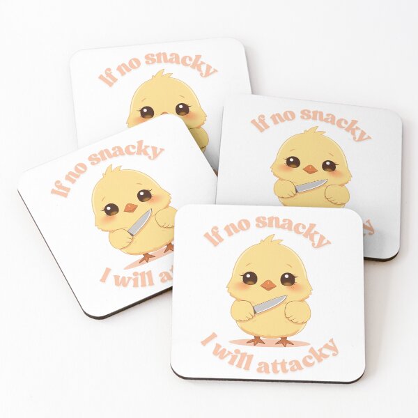 Item preview, If No Snacky I Will Attacky - Cute Chicken designed and sold by pixipopco.