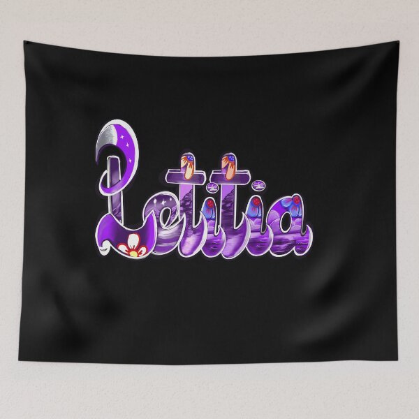 Item preview, LETITIA top 100 popular girls first name in purple. Personalized personalised customised name LETITIA designed and sold by Artonmytee.
